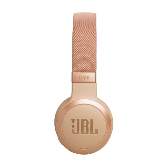 JBL Live 670NC - Sandstone - Wireless On-Ear Headphones with True Adaptive Noise Cancelling - Right